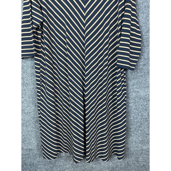J. Jill Dress Wherever Collection Women's XLP Navy Cream Midi NWT $109.00 - Picture 3 of 14